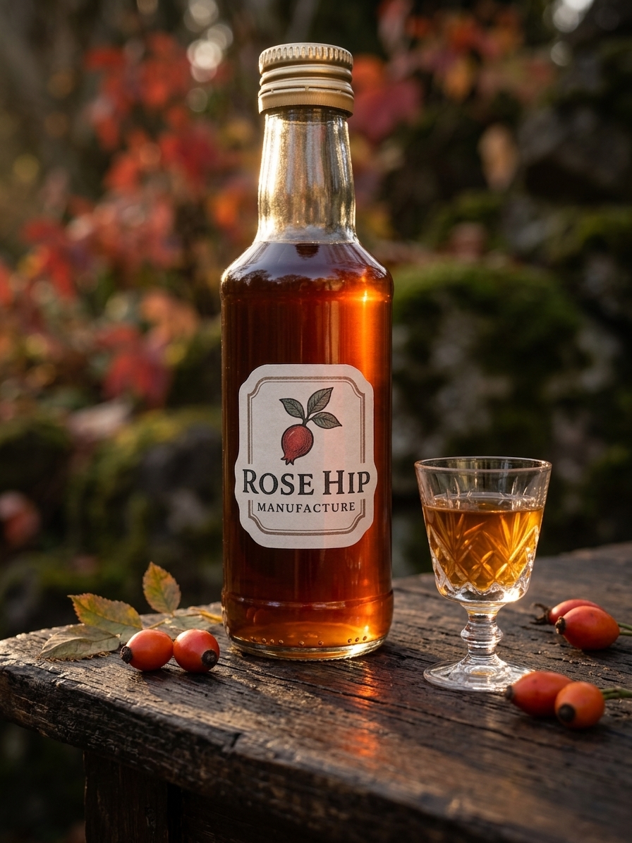 Flasche Hagebutten Likör